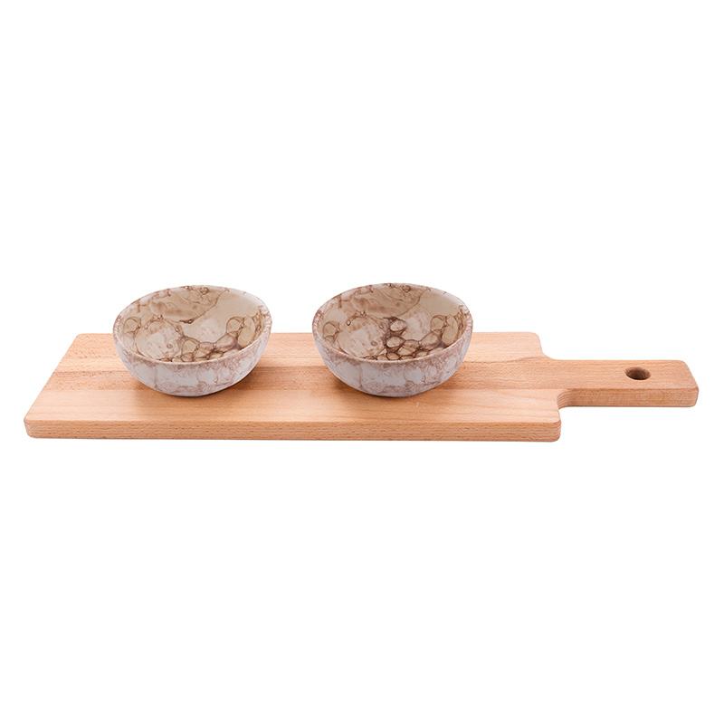 Geschenkset plank & 2 schaaltjes Terra Geschenkset plank 2 schaaltjes Terra