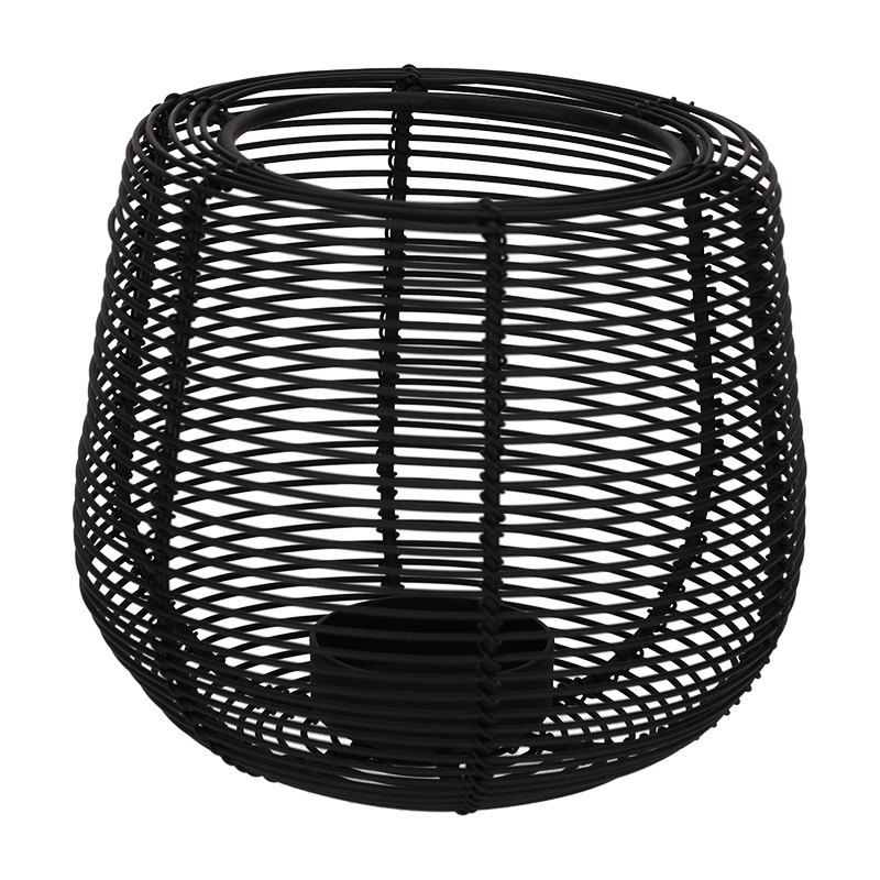 Theelichthouder Nicki Zwart - Jens Living JENS Living Theelichthouder Nicki Zwart 25873