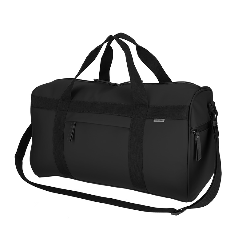 Dull PU Sporttas Eco Lining Zwart - Norländer Norlander Dull PU Sporttas Eco Lining Zwart 29063