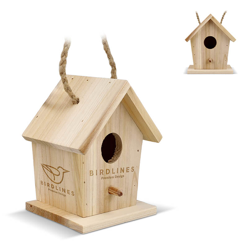 Klein vogelhuisje hout Vogelhuisje LT94572