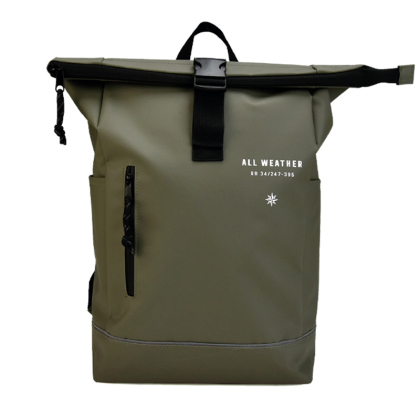 All Weather Fiets rugtas met laptopvak groen 8738