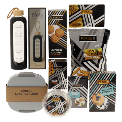 Force X Waterfles motivatie Cooler Lunchbox