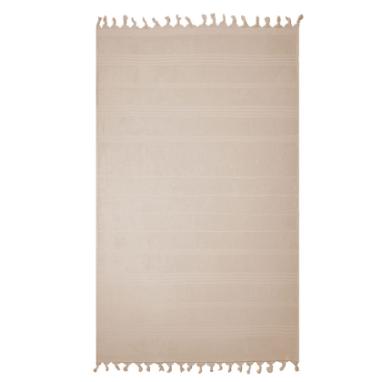 Hamamdoek met badstof Sand - 100x165cm Hamamdoek met badstof Sand 100x165cm