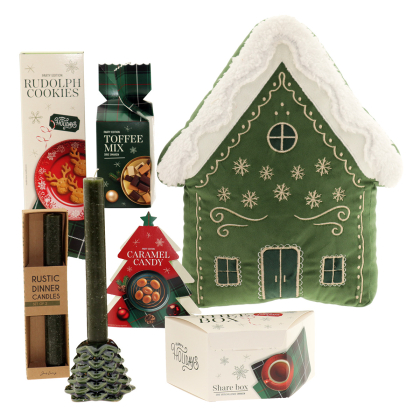 Happy Holidays Kussen Cottage