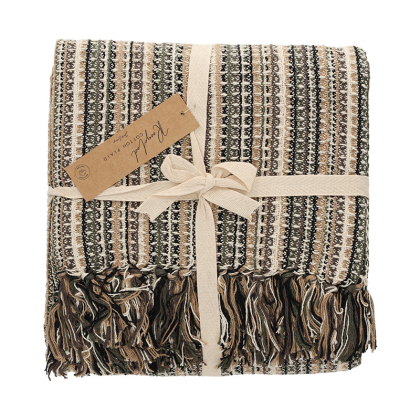 JENS Living Recycled Cotton Plaid Loek Naturel 25855