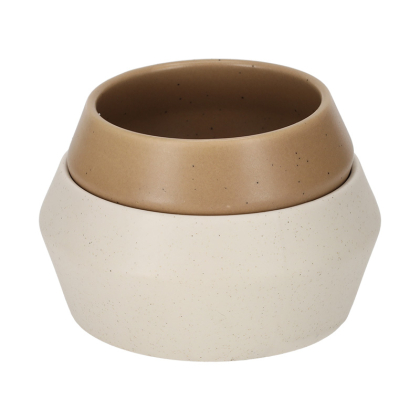 JENS Living Stapel Schaaltjes Faas Wit Taupe 25833