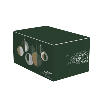 Geschenkdoos Happy Holiday Groen Kerstpakketdoos happy holiday groen