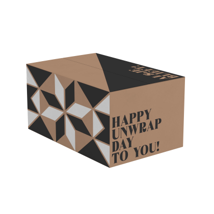 Geschenkdoos Kadoosje Zwart Kerstpakketdoos kadoosje zwart