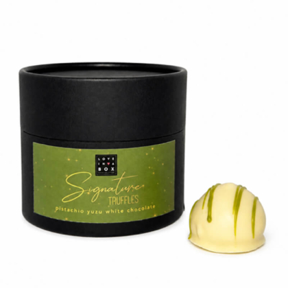 Luxe Signature Truffles Pistache Yuzu Witte chocolade 85151