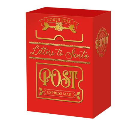 Geschenkdoos Mailbox Mailbox Kerstpakketdoos