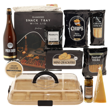 Unbranded Bamboe Snack Tray Met Deksel