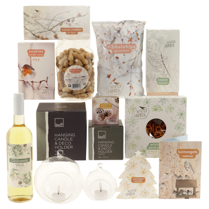 Winter Garden Vogel Voederbol glas set van 2