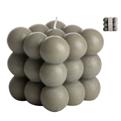 Kaars Cube Groen - GUSTA kaars cube 85x8cm groen gusta
