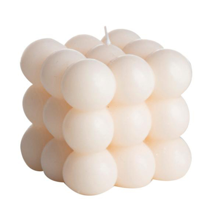 Kaars Cube Wit - GUSTA kaars cube 85x8cm wit gusta