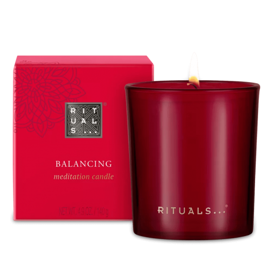 rituals balancing meditation candle