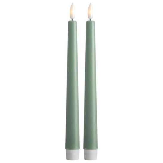 Gusta dinerkaarsen groen set van 2 Wax o 22x22 cm
