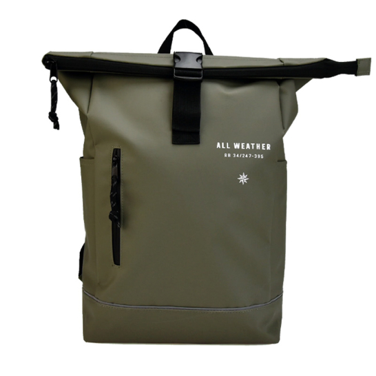 All Weather Fiets rugtas met laptopvak groen 8738