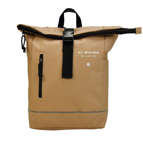 All Weather Fiets rugzak met laptopvak cappucino 8738cap
