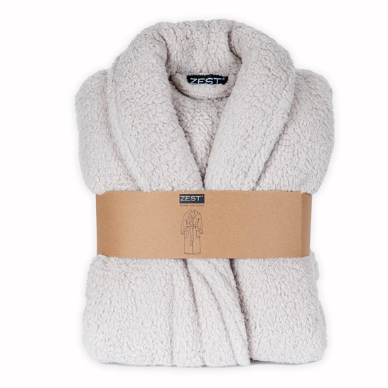 Badjas Sherpa Recycled beige
