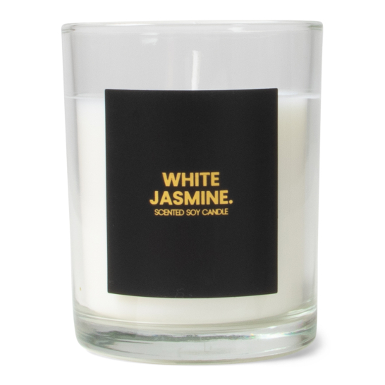 Geurkaars White Jasmine Zwart - duurzaam - JENS Living - 24833