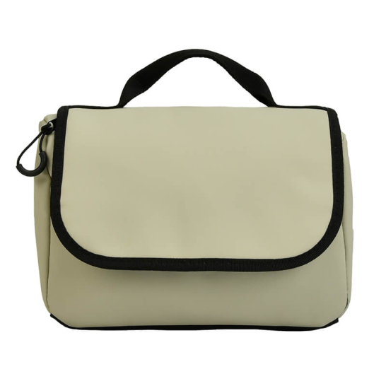 Hangende toilettas travel mat off white voorkant