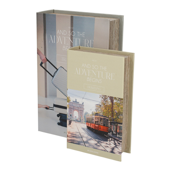 JENS Living Opbergboek Travel set van 2 25895