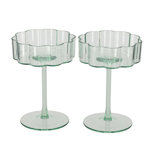 JENS Living Outdoor Cocktailglazen Groen set van 2 25788