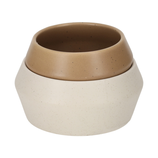 JENS Living Stapel Schaaltjes Faas Wit Taupe 25833