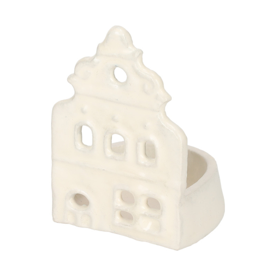 JENS Living Theelichthouder Huis Off White Small 25884