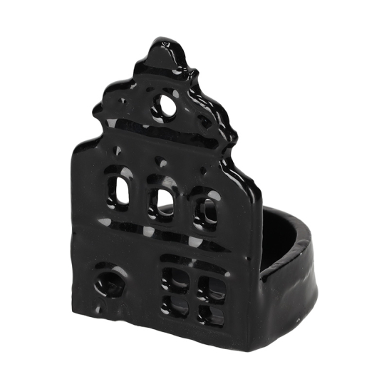 JENS Living Theelichthouder Huis Zwart Small 25885