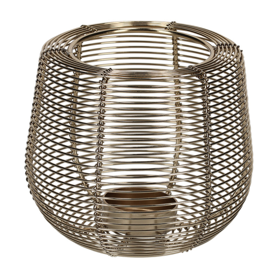 JENS Living Theelichthouder Nicki Goud 25872