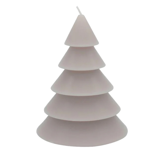 Kerstboom Kaars Lichtgrijs LEEFF