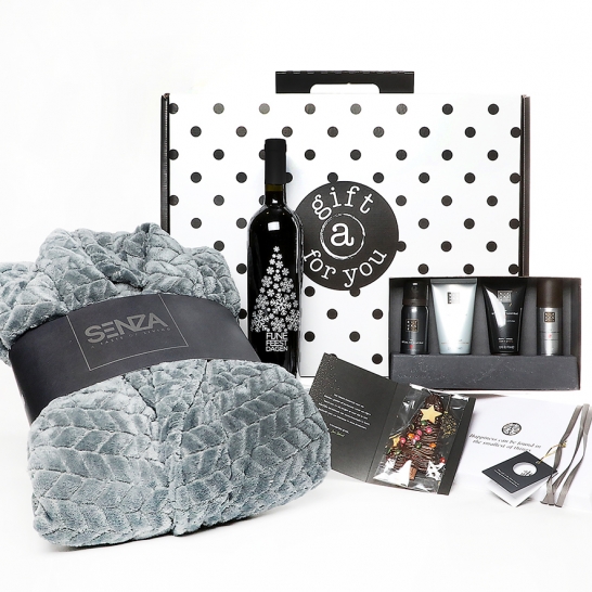 Kerstpakket Badjas en Rituals Homme