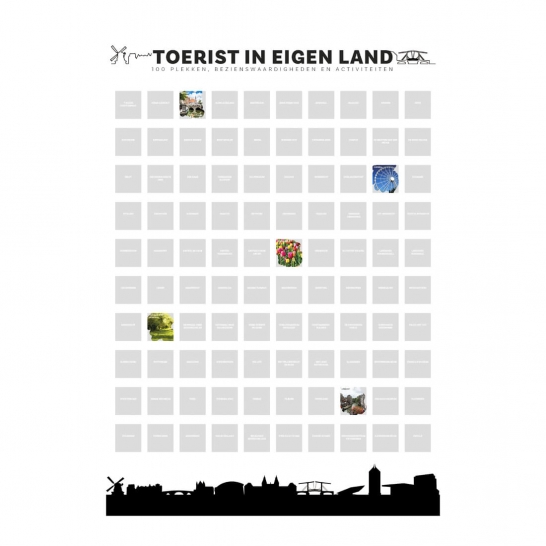Krasposter Toerist in Eigen Land Senza 13003
