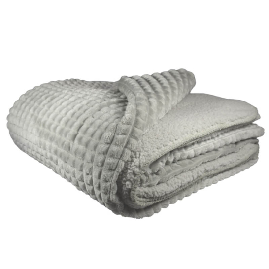 Leeff plaid Puk light grey