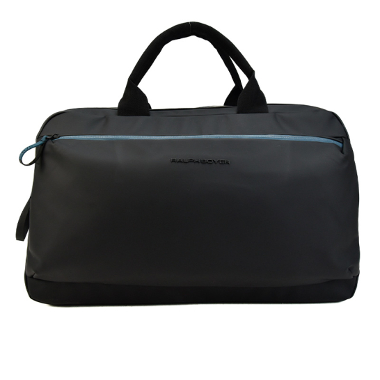 Lounge collectie RPET Reistas zwart met blauw rits 8810zw