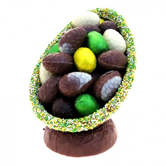 Luxe paasei musket met paaseitjes 450 gram