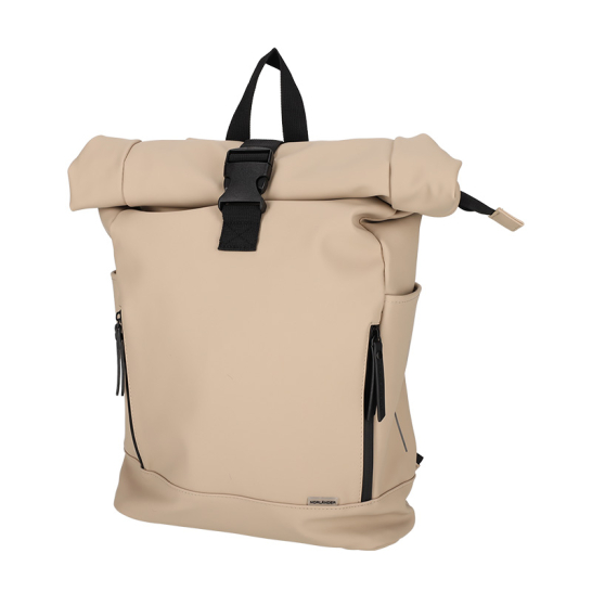 Dull PU Fiets Rugtas Eco Lining Taupe - Norländer Norlander Dull PU Fiets Rugtas Eco Lining Taupe 29045