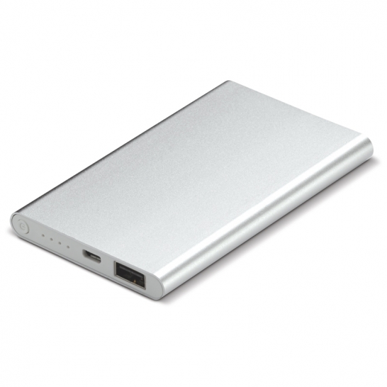 Powerbank aluminium 4000mah Zilver 10 LT91174