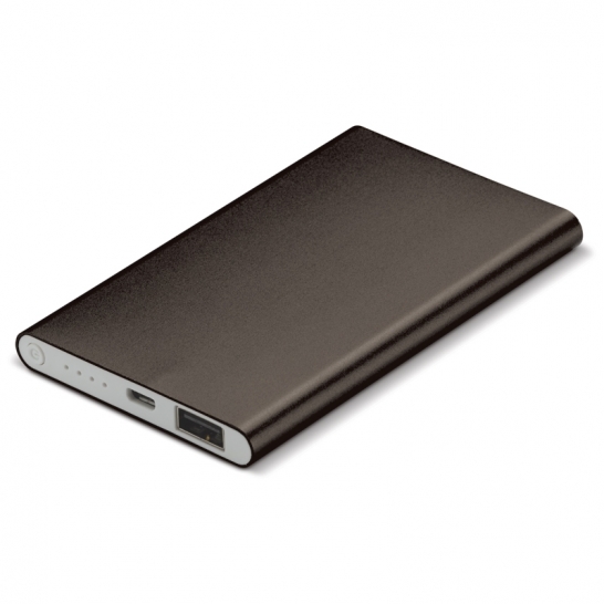 Powerbank aluminium 4000mah Zwart 10 LT91174