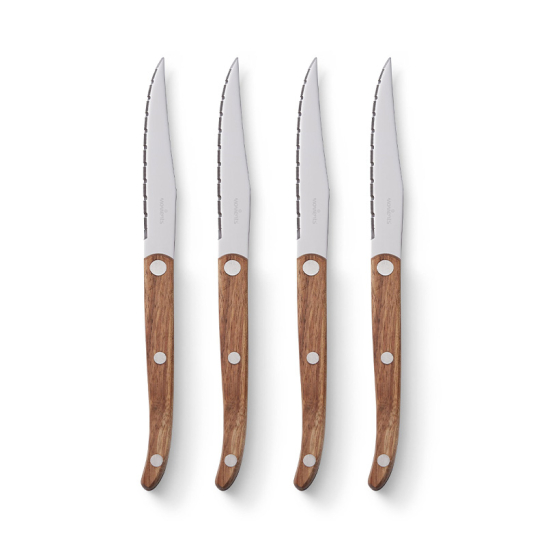 Steakmessen Set van 4 Acaciahout