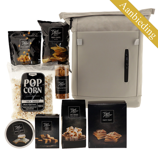 Suede Rugtas Off white Food Atelier Aanbieding