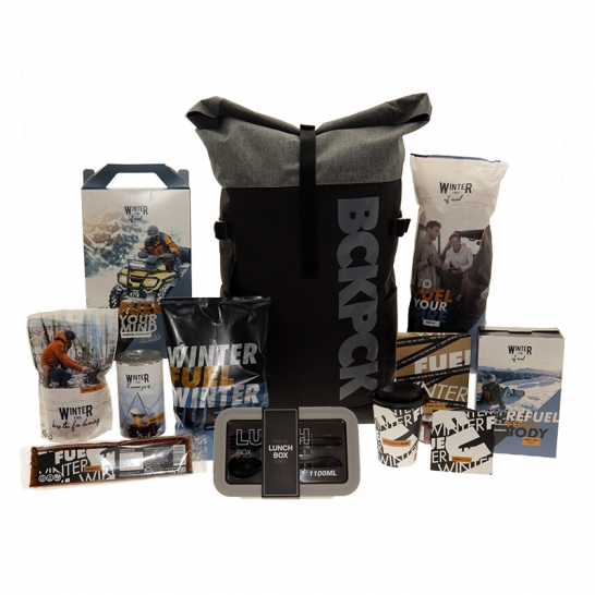 Winter fuel backpack met lunchbox