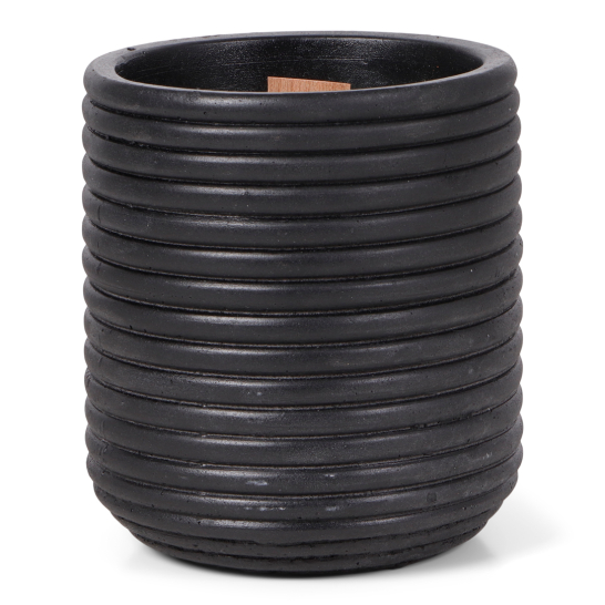 Wooden Wick Candle Ribble Black - JENS Living - 24763
