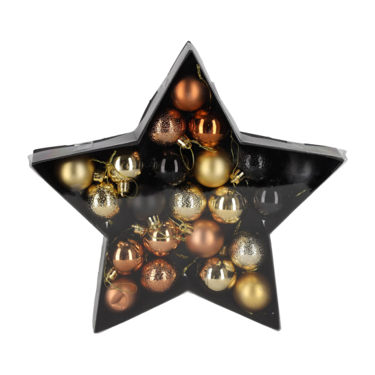 jens living kerstballen koper goud 22 13165