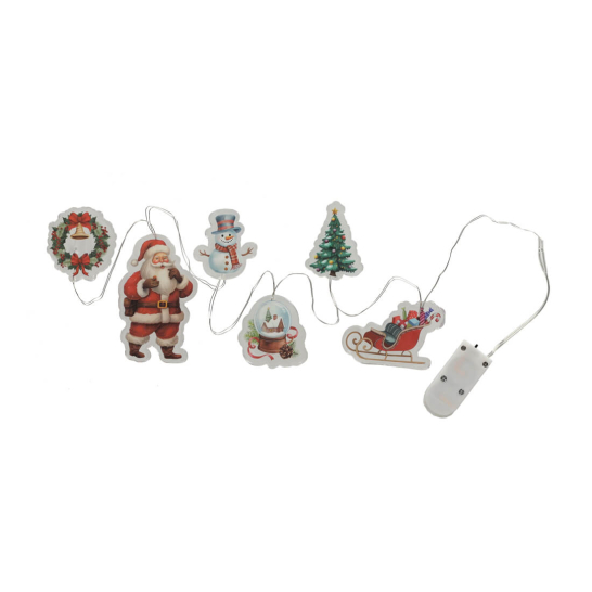 jens living led raamsticker slinger kerst 25672