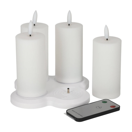 jens living oplaadbare led kaarsen 4 25484