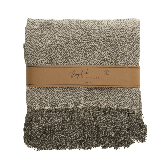 jens living recycled cotton plaid noor groen 25647