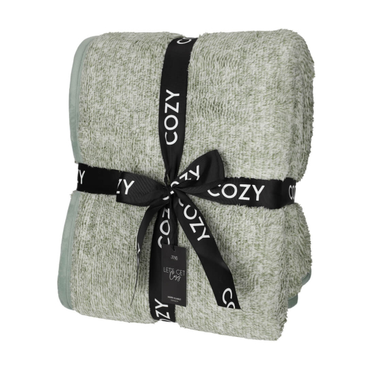 jens living sherpa plaid groen 25479