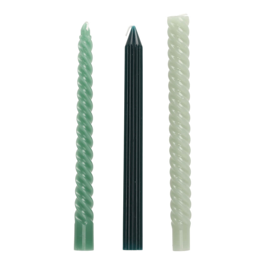jens living swirl dinerkaarsen groen 3 25619